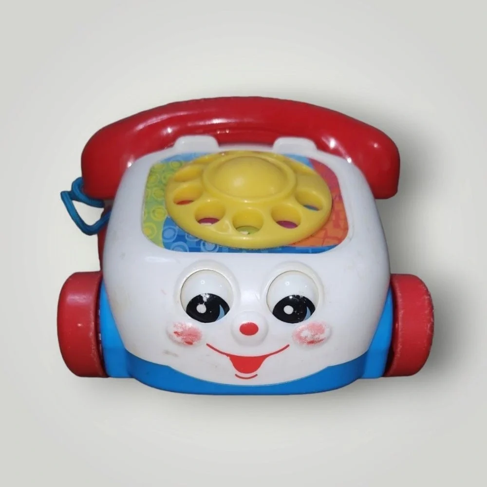 2000 Fisher Price Pull Along Chatter Phone Classic Toddler Baby Toy  Mattel